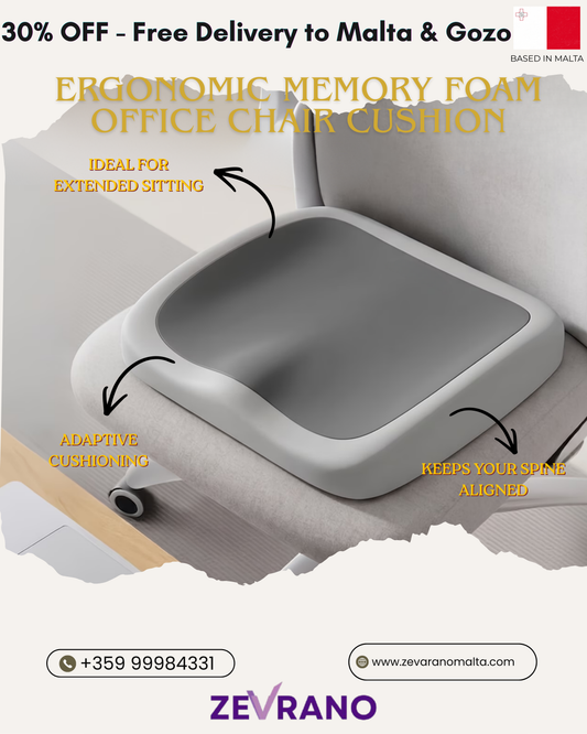 Ergonomic Memory Foam Chair Cushion